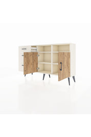 Arges Konsol 4 Raflı 3 Çekmeceli 2 Kapaklı 132x30x83 - S144M048V01A