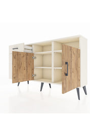 Arges Konsol 4 Raflı 3 Çekmeceli 2 Kapaklı 132x30x83 - S144M048V01A