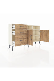 Arges Konsol 4 Raflı 3 Çekmeceli 2 Kapaklı 132x30x83 - S144M048V03A