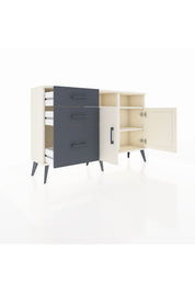 Arges Konsol 4 Raflı 3 Çekmeceli 2 Kapaklı 132x30x83 - S144M048V05A