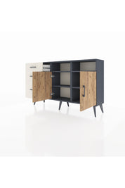 Arges Konsol 4 Raflı 3 Çekmeceli 2 Kapaklı 132x30x83 - S144M048V10A