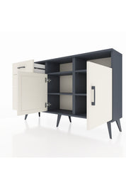 Arges Konsol 4 Raflı 3 Çekmeceli 2 Kapaklı 132x30x83 - S144M048V13A