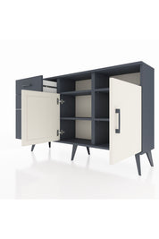 Arges Konsol 4 Raflı 3 Çekmeceli 2 Kapaklı 132x30x83 - S144M048V14A