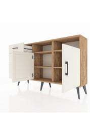 Arges Konsol 4 Raflı 3 Çekmeceli 2 Kapaklı 132x30x83 - S144M048V22A