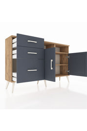 Arges Konsol 4 Raflı 3 Çekmeceli 2 Kapaklı 132x30x83 - S144M048V26A