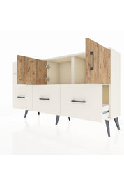 Arges Konsol 2 Raflı 5 Çekmeceli 2 Kapaklı 132x30x83 - S144M049V01A