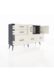 Arges Konsol 2 Raflı 5 Çekmeceli 2 Kapaklı 132x30x83 - S144M049V13A