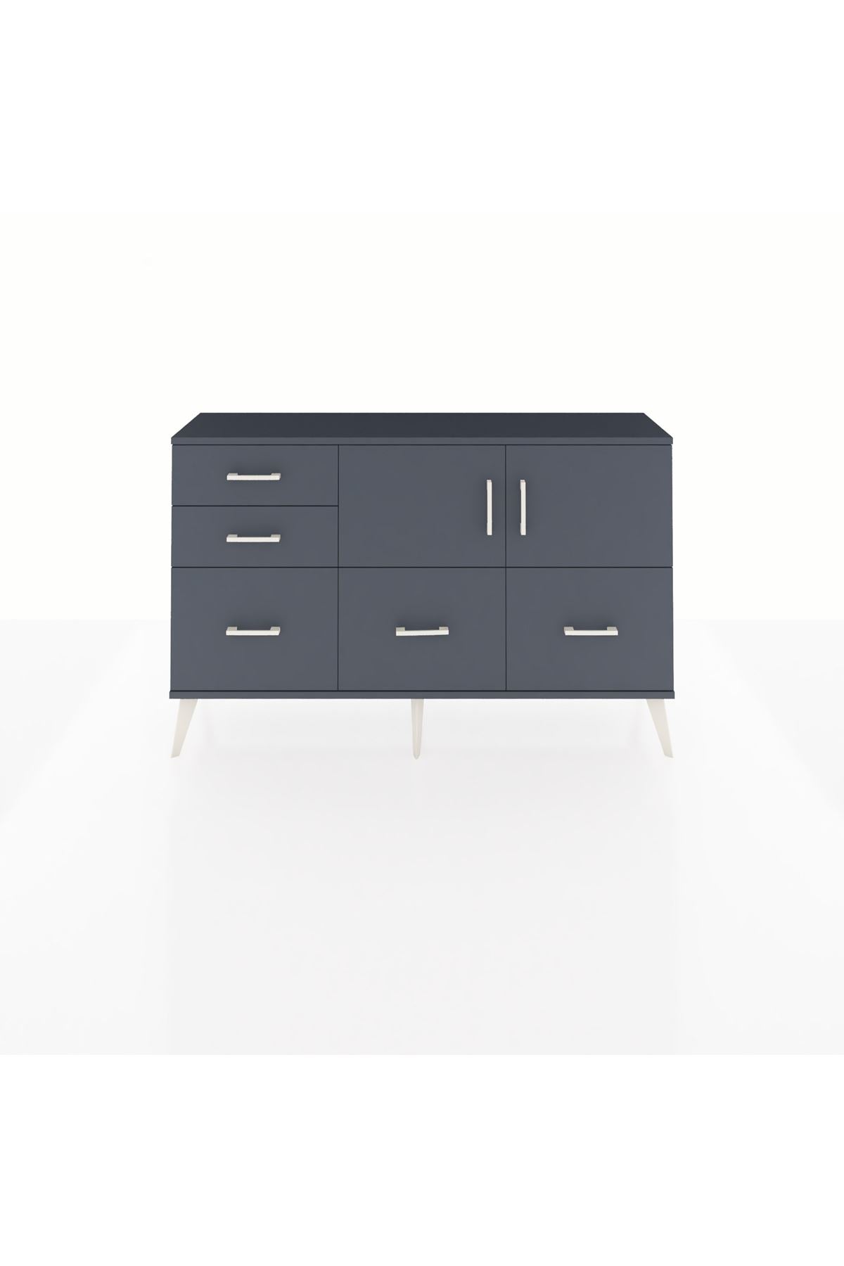 Arges Konsol 2 Raflı 5 Çekmeceli 2 Kapaklı 132x30x83 - S144M049V17A