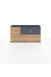 Arges Konsol 2 Raflı 5 Çekmeceli 2 Kapaklı 132x30x83 - S144M049V18A
