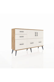 Arges Konsol 2 Raflı 5 Çekmeceli 2 Kapaklı 132x30x83 - S144M049V22A