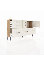 Arges Konsol 2 Raflı 5 Çekmeceli 2 Kapaklı 132x30x83 - S144M049V22A