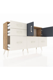 Arges Konsol 2 Raflı 5 Çekmeceli 2 Kapaklı 132x30x83 - S144M049V25A