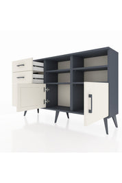 Arges Konsol 4 Raflı 3 Çekmeceli 2 Kapaklı 132x30x83 - S144M050V13A