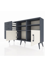 Arges Konsol 4 Raflı 3 Çekmeceli 2 Kapaklı 132x30x83 - S144M050V14A