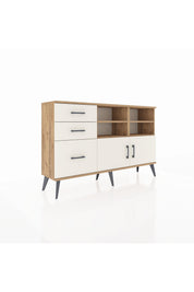 Arges Konsol 4 Raflı 3 Çekmeceli 2 Kapaklı 132x30x83 - S144M050V22A