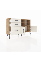 Arges Konsol 4 Raflı 3 Çekmeceli 2 Kapaklı 132x30x83 - S144M050V22A